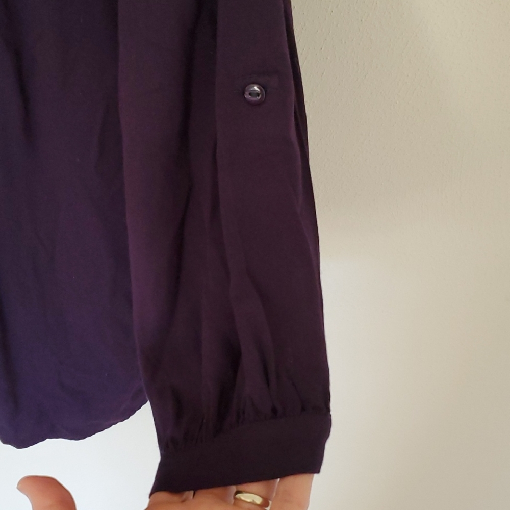 Mittoshop Embroidered Navy Tunic Blouse Sz M EUC - Picture 3 of 7